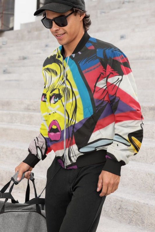 Relay Pop Art Bomber Jacket