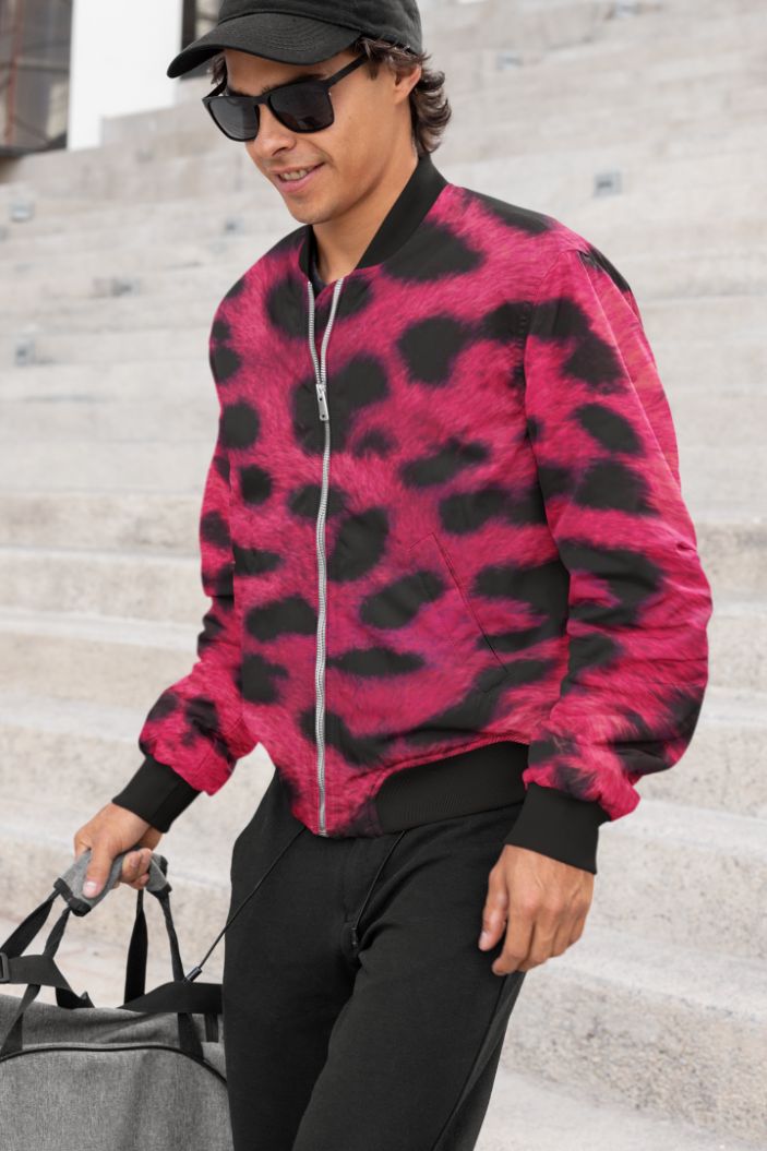 Saktashur Pink Bomber Jacket