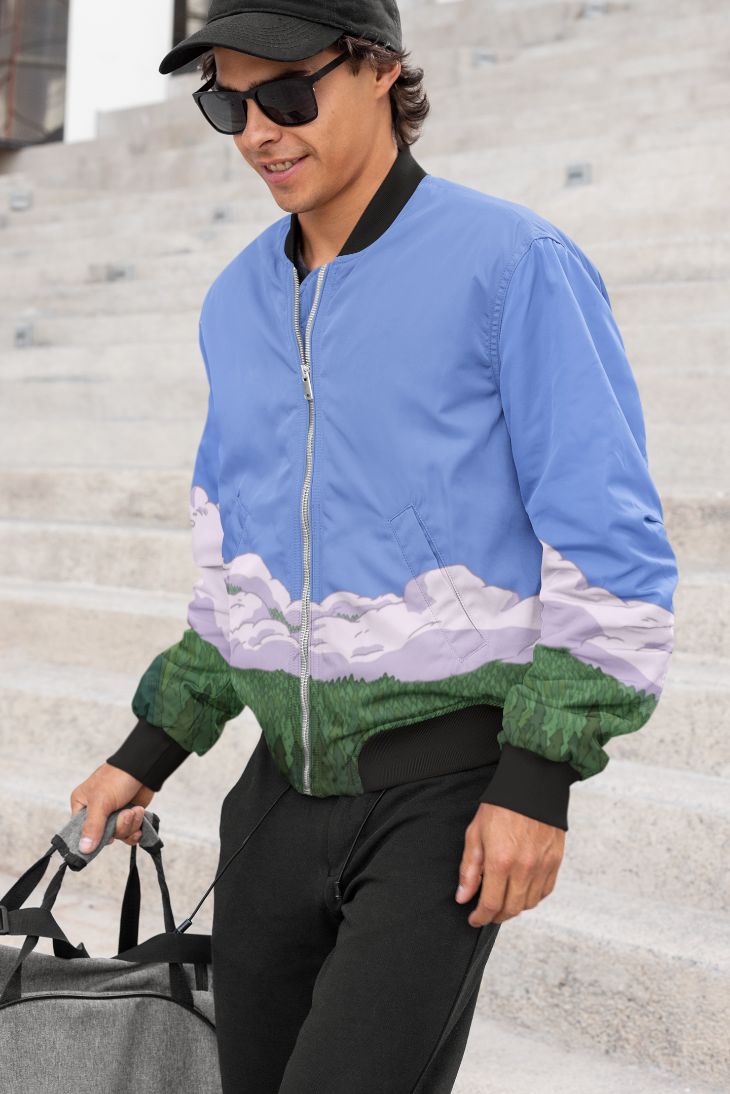 Sky Nature Bomber Jacket