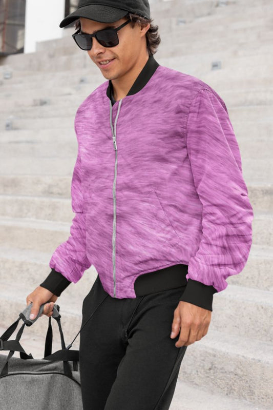 The Clean Purple Bomber Jacket