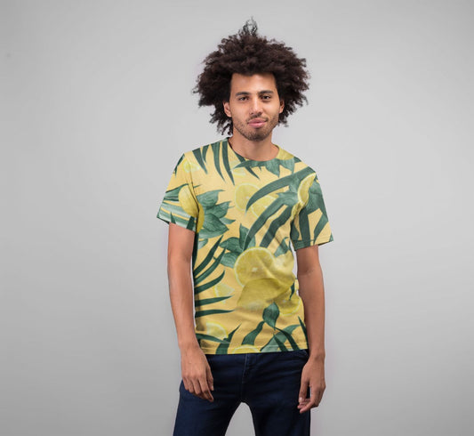 Summer Lemon Twist Jungle Premium Sublimation Adult T-Shirt