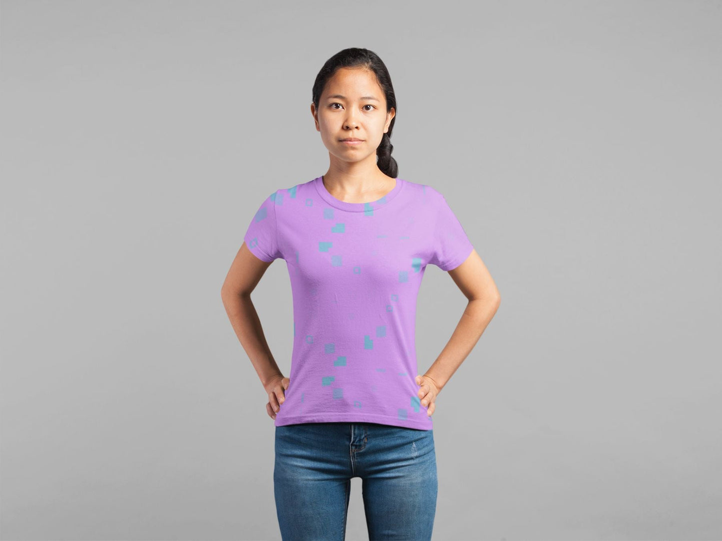 Simple Geometric Pattern 3 pt Poster Classic Sublimation Women's T-Shirt