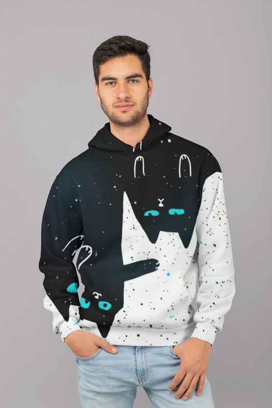 Space cat 3 UNISEX Sublimation Hoodie