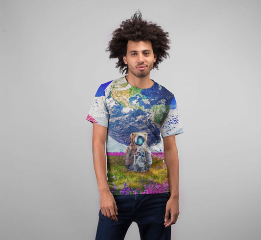 The World Behind Premium Sublimation Adult T-Shirt