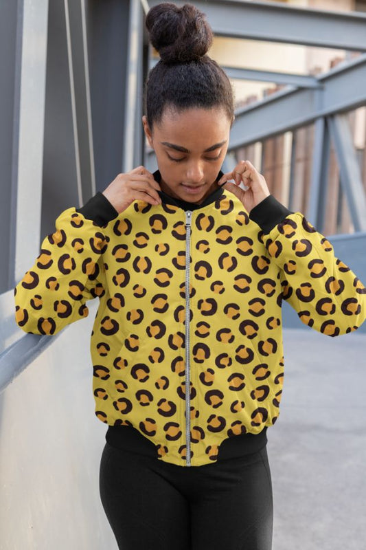 Tiger Pattern Bomber Jacket