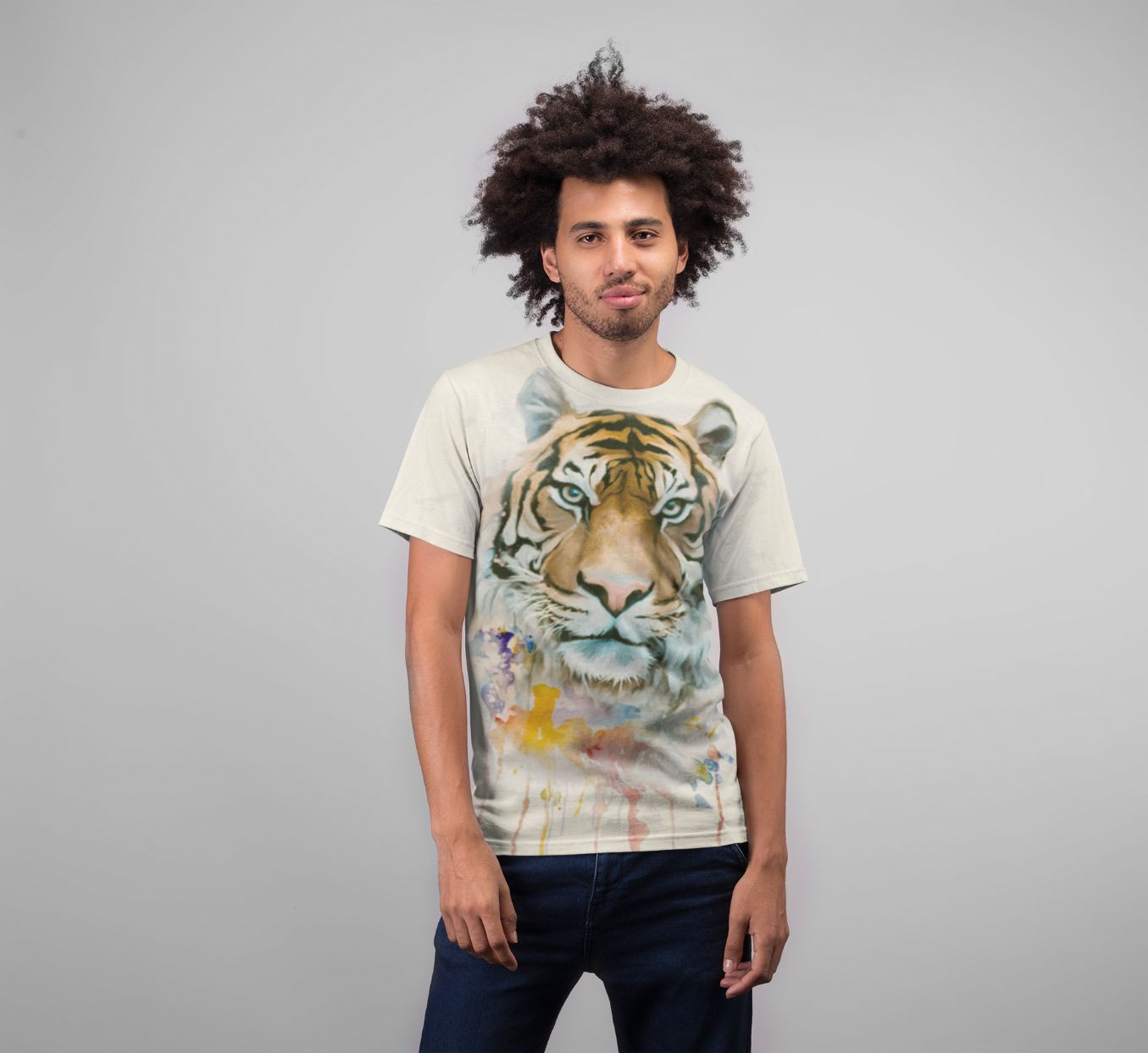 Tiger colour Premium Sublimation Adult T-Shirt