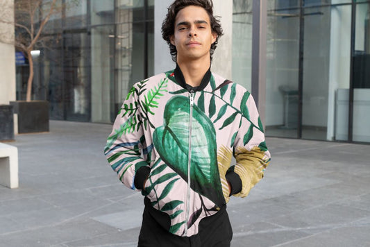 Tropical Garden Poster (1) Bomber Jacket