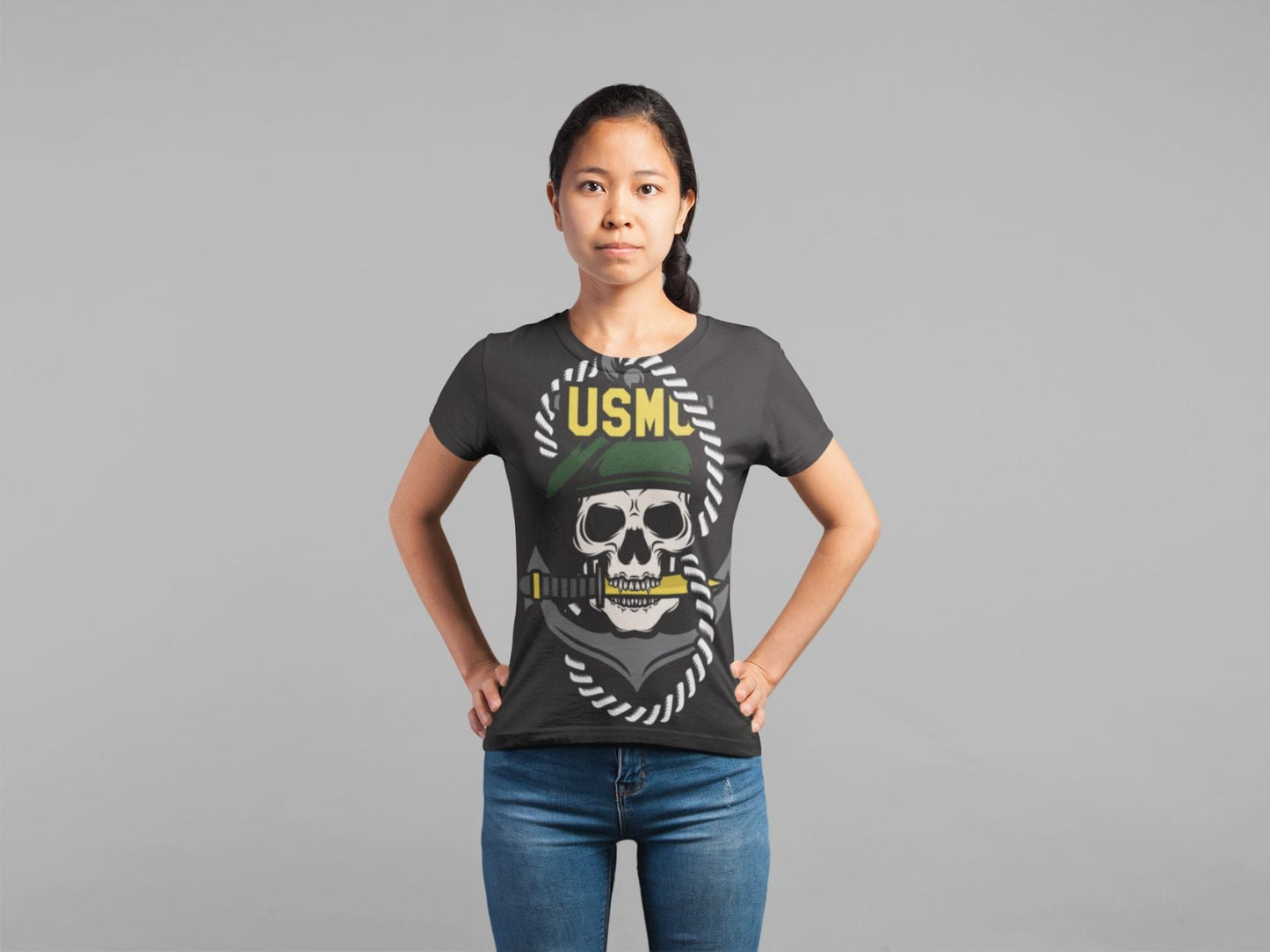 USMC Skill Mascots Vector Classic Sublimation Women's T-Shirt