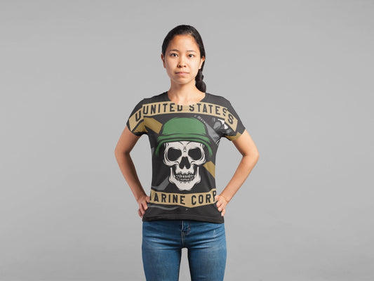 USMC SkullMascots Vector Classic Sublimation Women's T-Shirt