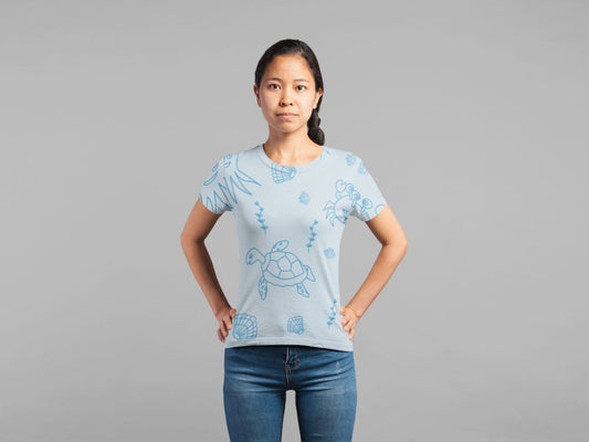 Underwater Pattern Classic Sublimation Women's T-Shirt