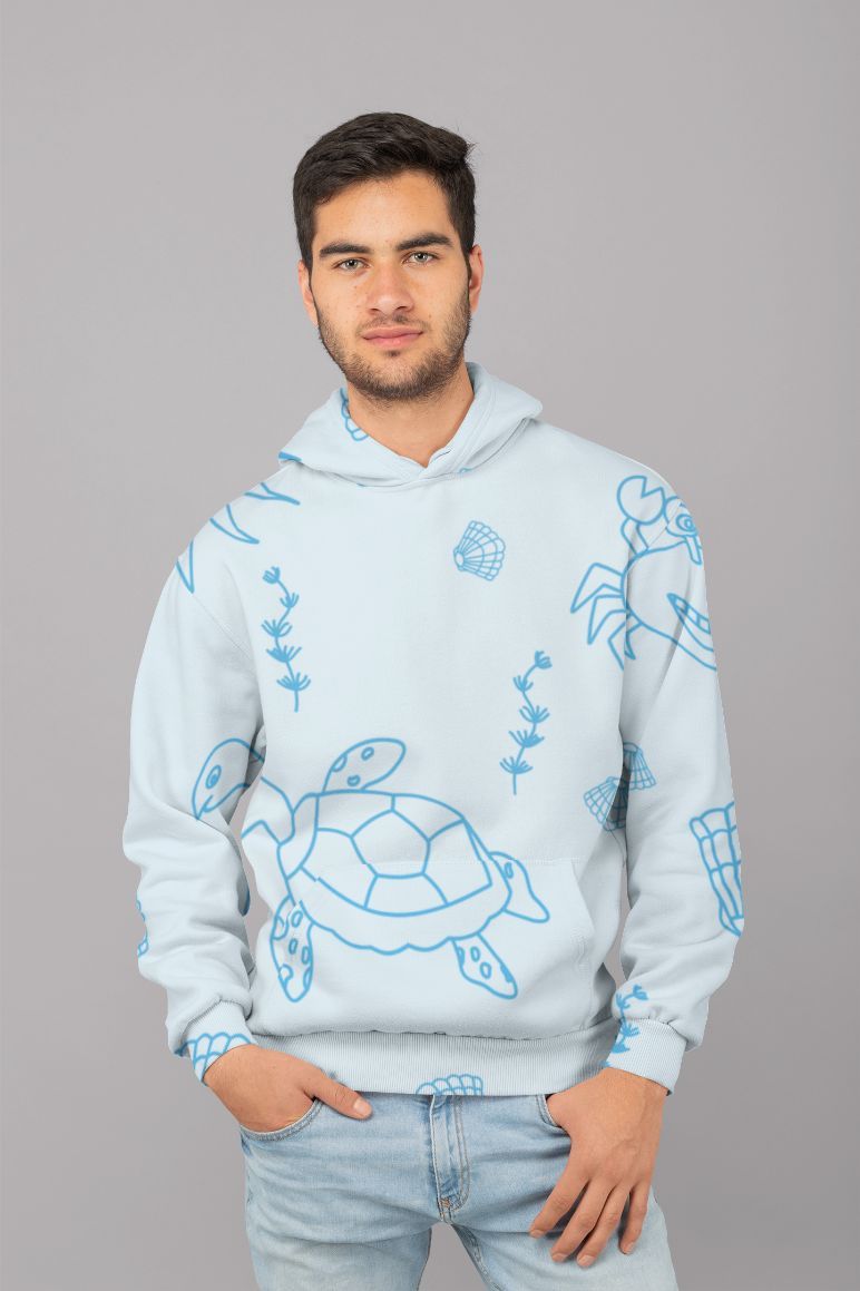 Underwater Pattern UNISEX Sublimation Hoodie