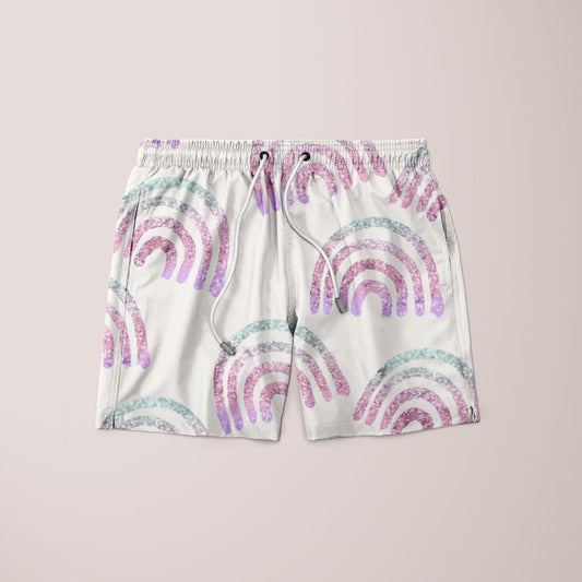 Unicorn Girls Glitter Rainbow Dream Pattern Shorts