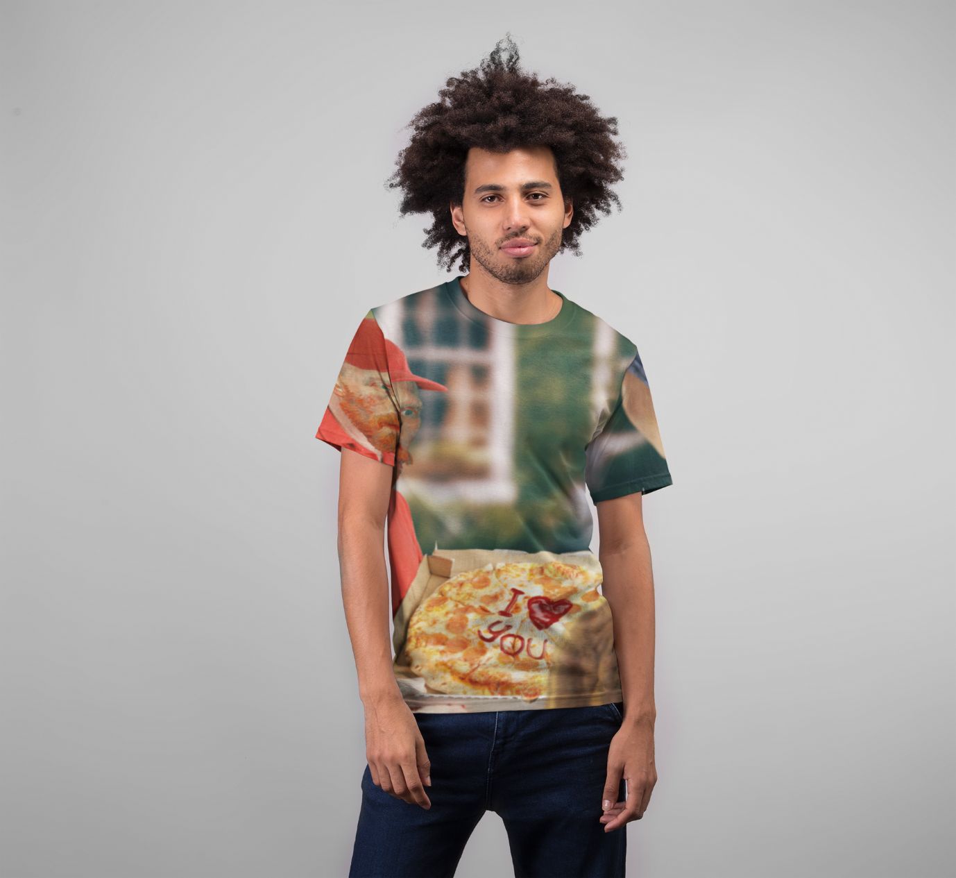 Vang Gogh's Pizza Premium Sublimation Adult T-Shirt