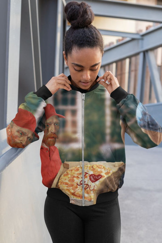 Vang Gogh's Pizza Bomber Jacket