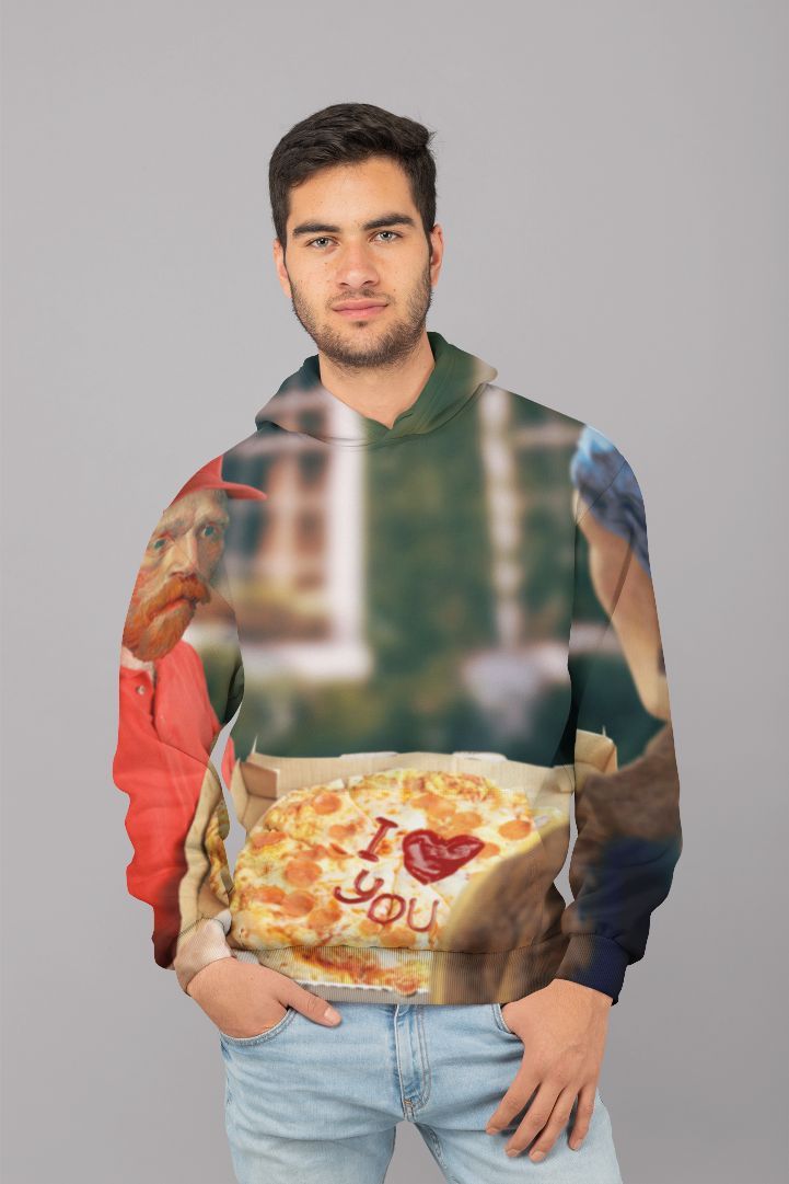 Vang Gogh's Pizza UNISEX Sublimation Hoodie