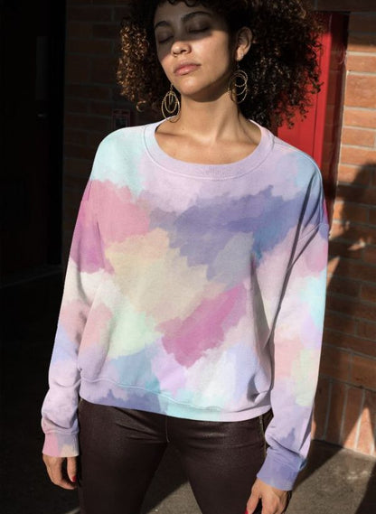 Abstract Pastels Sublimation Sweatshirt