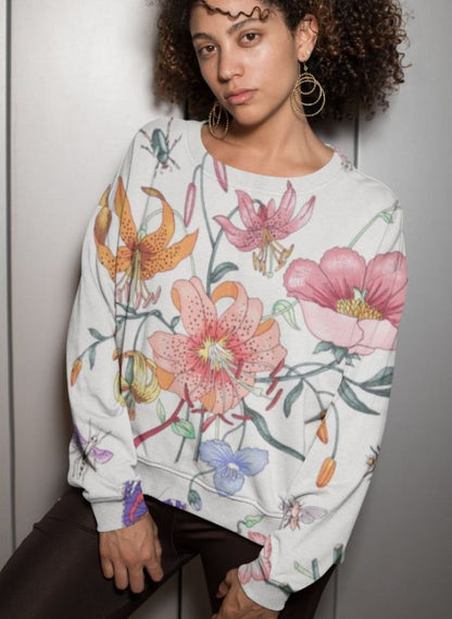 Alpine Flower Style Sublimation Sweatshirt