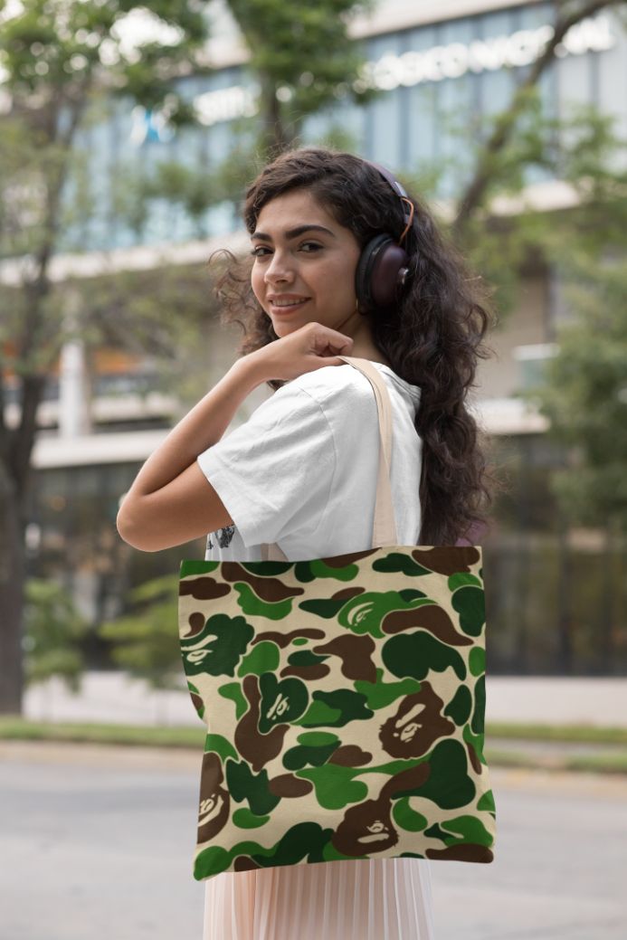 Army Dots Pattern Tote Bag