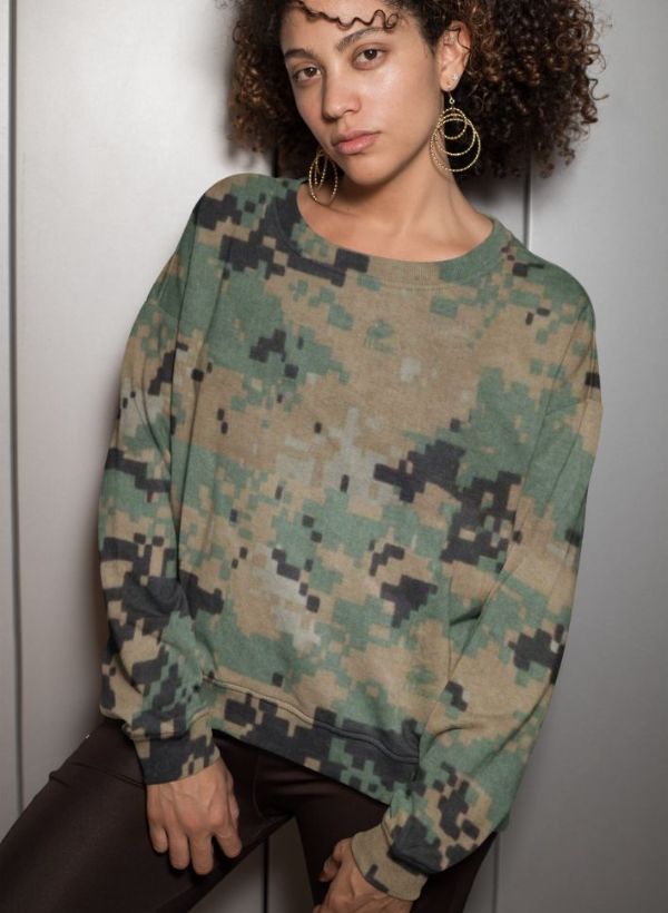 Army Desert Camo Sublimation Sweatshirt