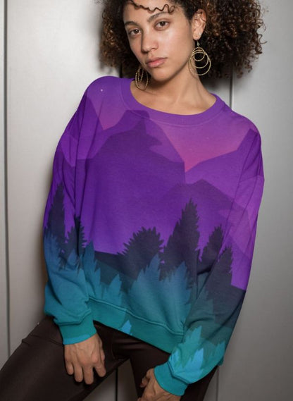 Awe Scene Sublimation Sweatshirt