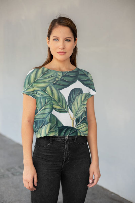 BOTANY All-Over Print Crop Tee