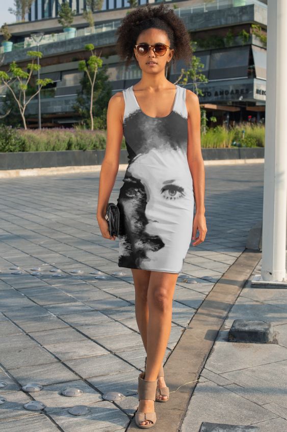 BROKENFACE #1 Sublimation Cut & Sew Dress