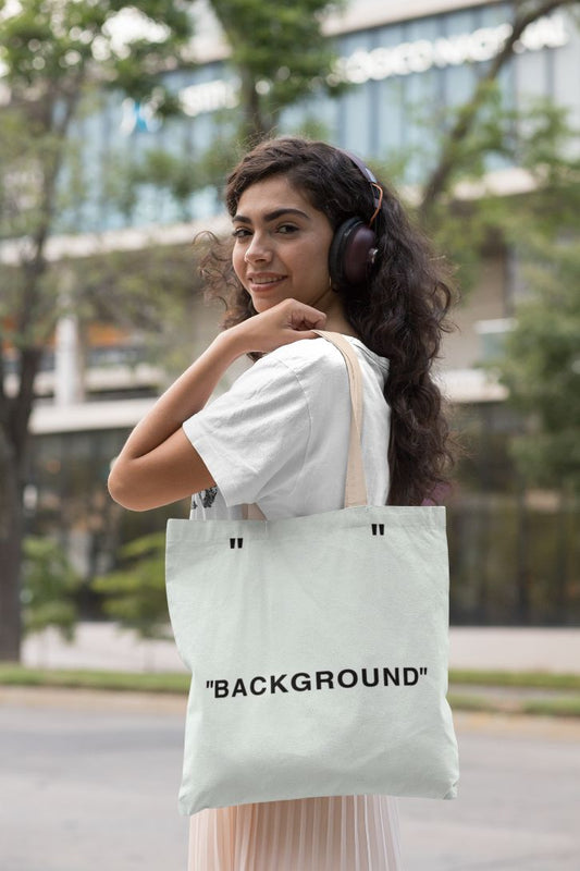 Background Off-white Tote Bag