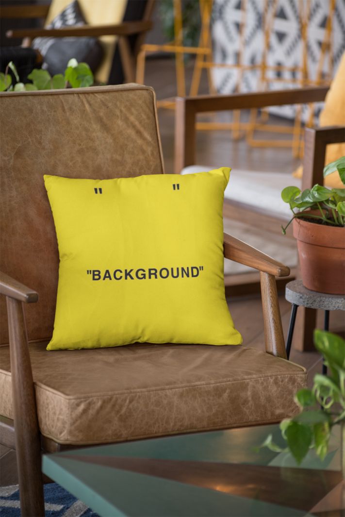 Background Off-white Yellow  Cushion/Pillow