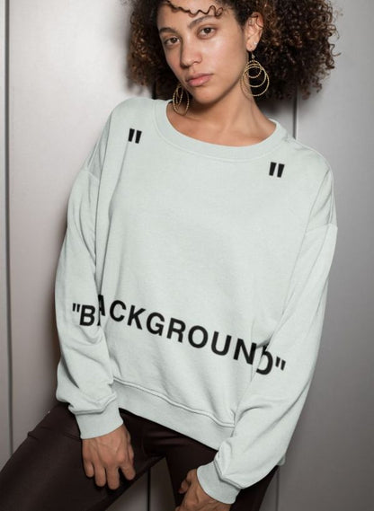 Back Ground Off White Sublimation Sweatshirt