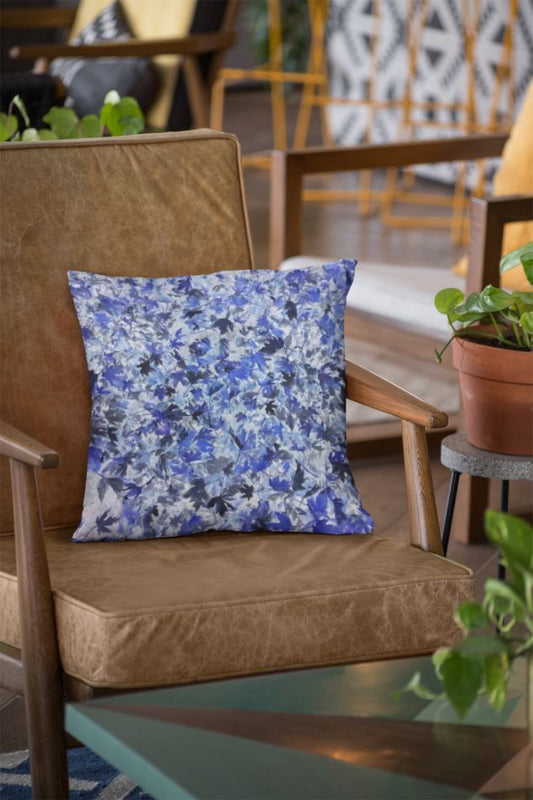 Blue Leafs Cushion/Pillow