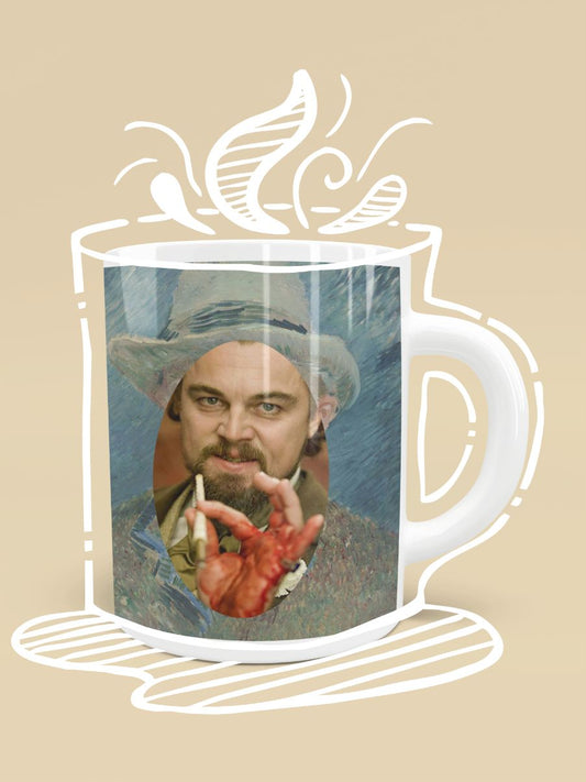 CALVIN CANDIE ON A VAN GOGH PAINTING Mug