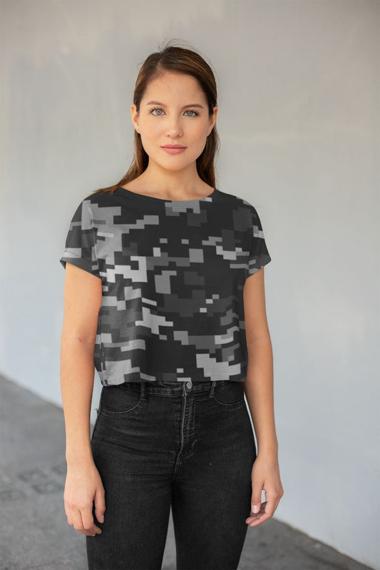 Camofludge 10 All-Over Print Crop Tee