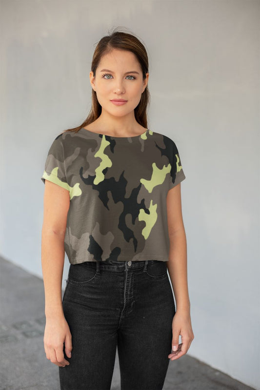 Camofludge 11 All-Over Print Crop Tee