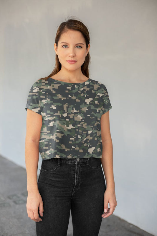 Camofludge 8 All-Over Print Crop Tee