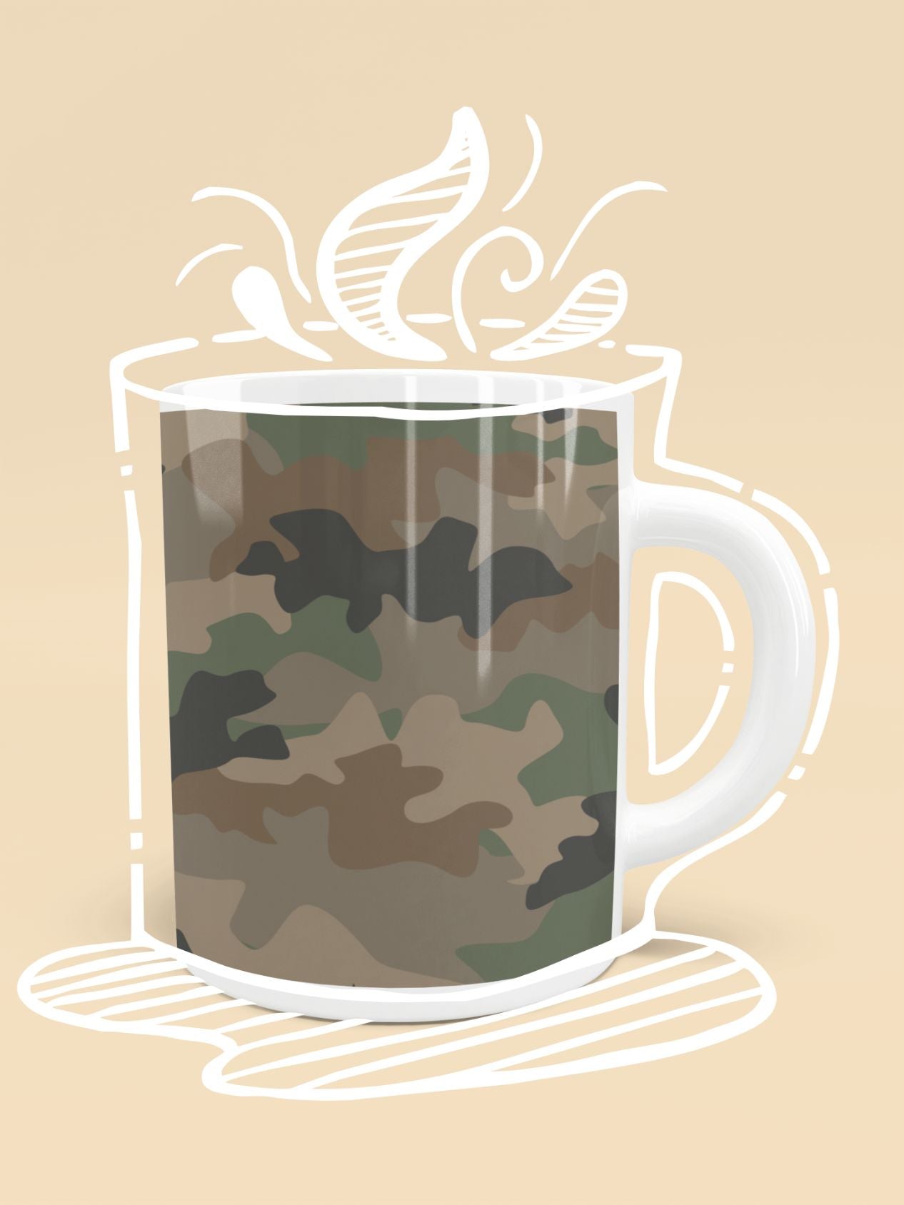 Camouflage Seamless Mug