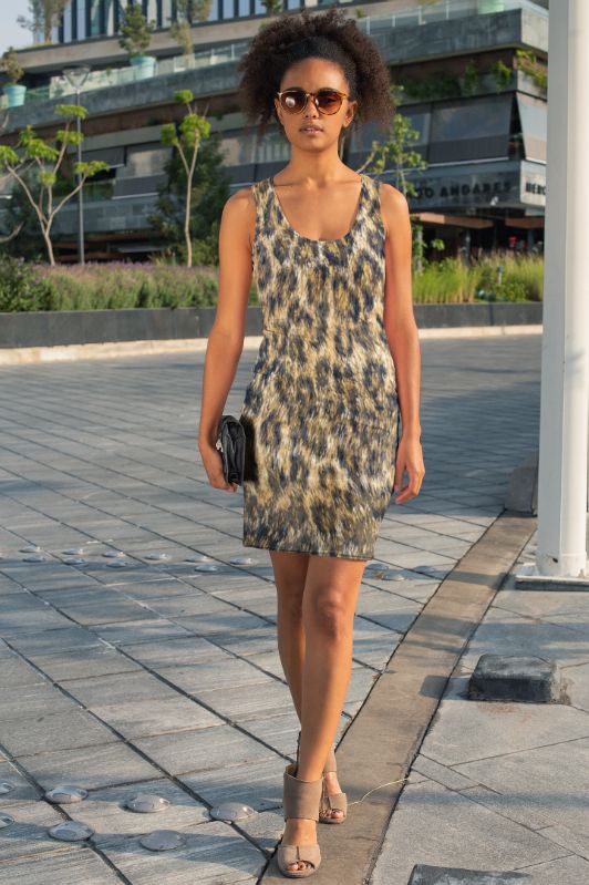 Cheetah Pattern Sublimation Cut & Sew Dress