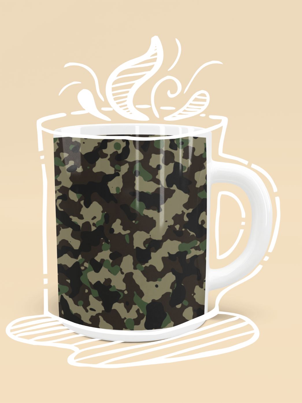 Classic Camouflage Pattern Plakat (2) Mug