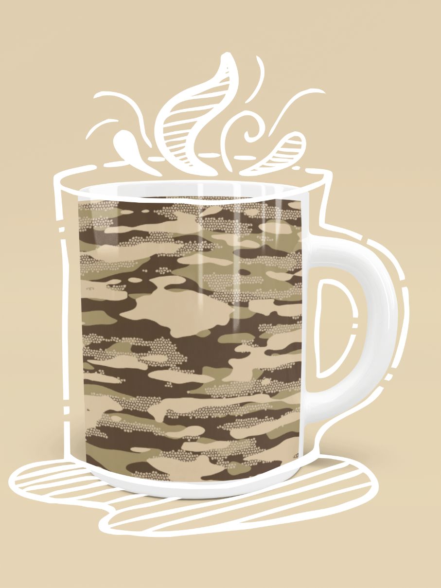 Desert Camouflage Pattern Plakat Mug