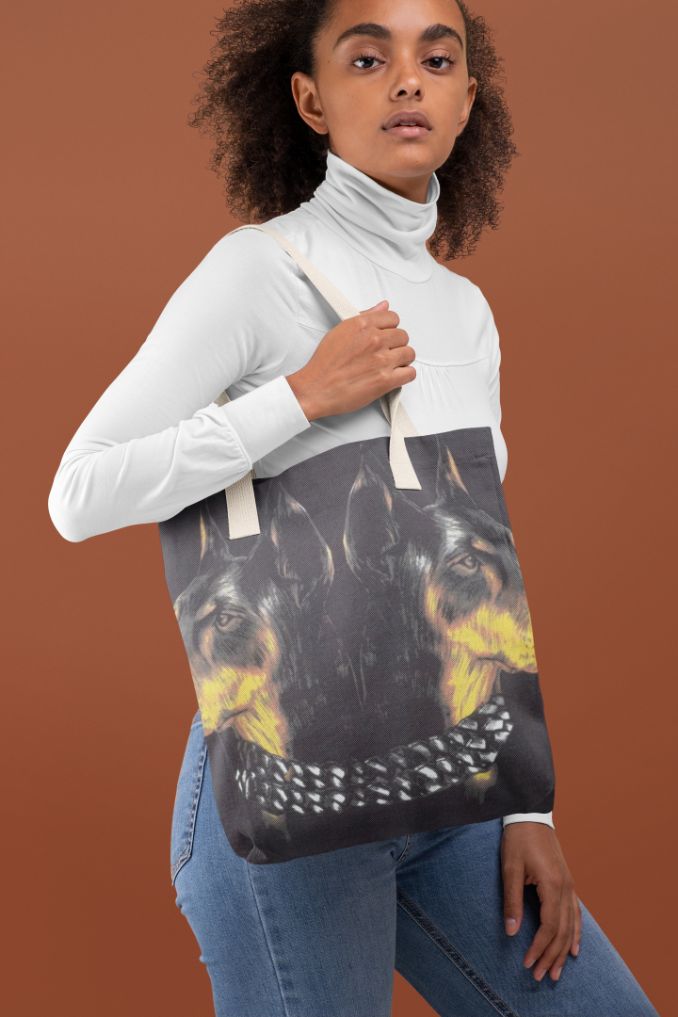 Dog Art Tote Bag