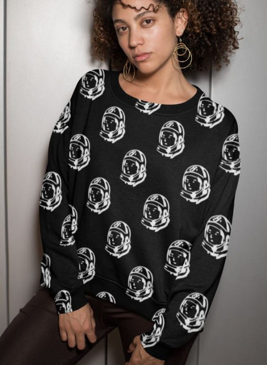 Face Pattern Sublimation Sweatshirt