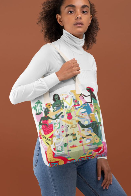 Family Dinner Tote Bag