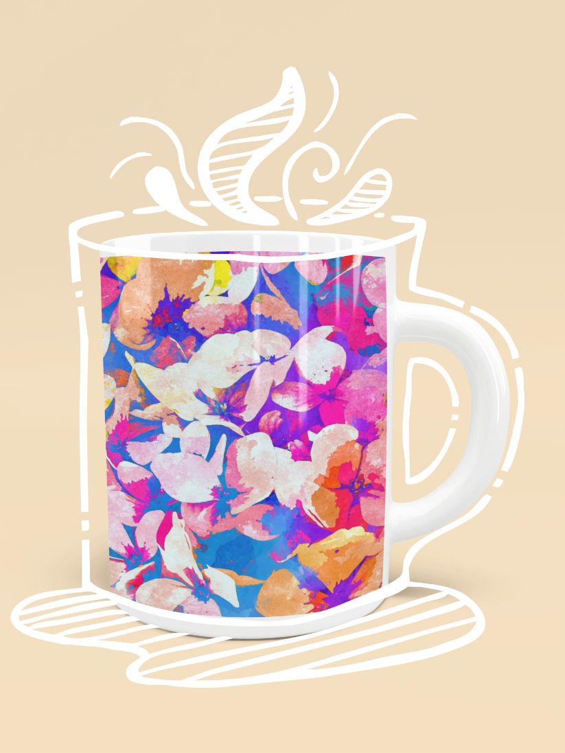 Floral Abundance Kid's sweater (2) Mug