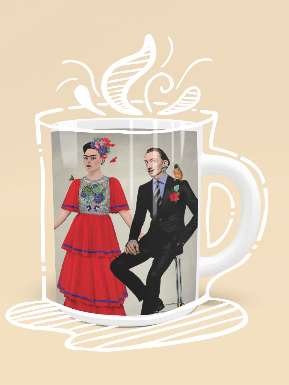 Frida & Dali Mug