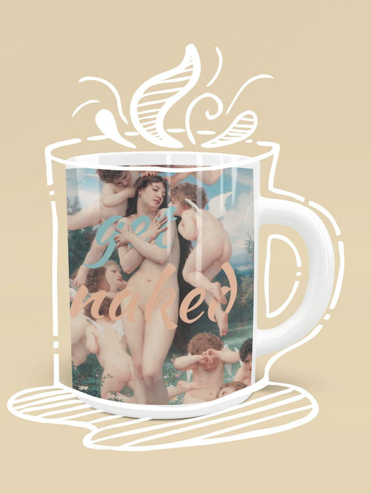 Get Naked Art Print Mug