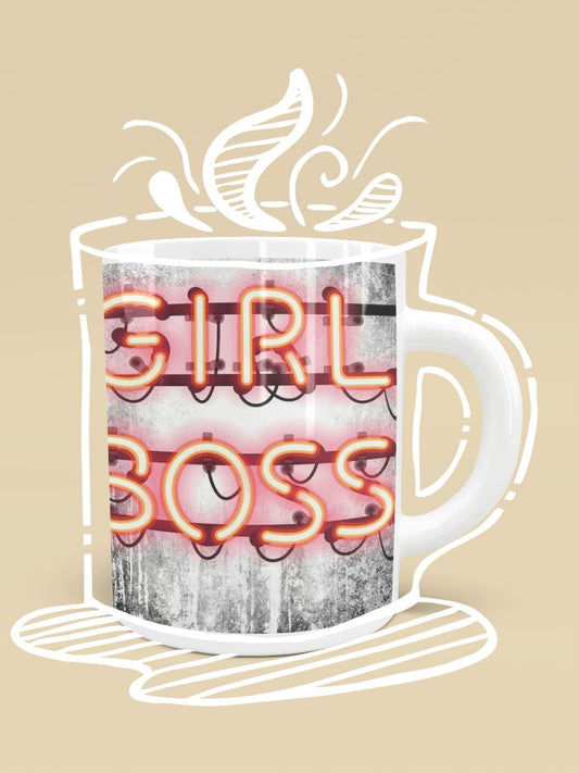 Girl Boss Neon Sign Mug