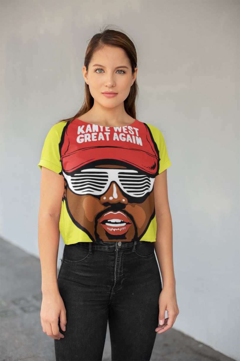 Great Again All-Over Print Crop Tee