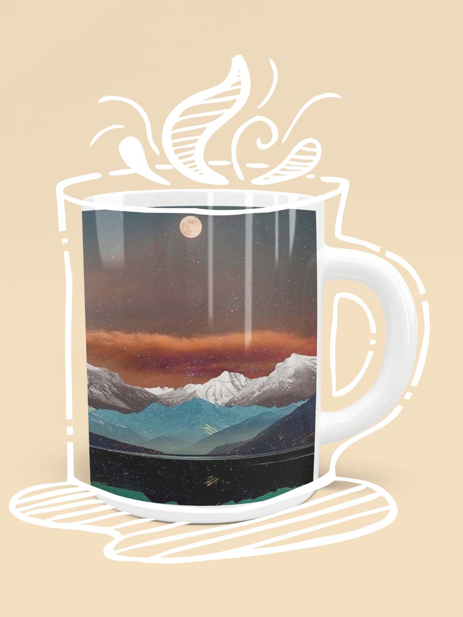 Landscape Collage No. 2 Mug