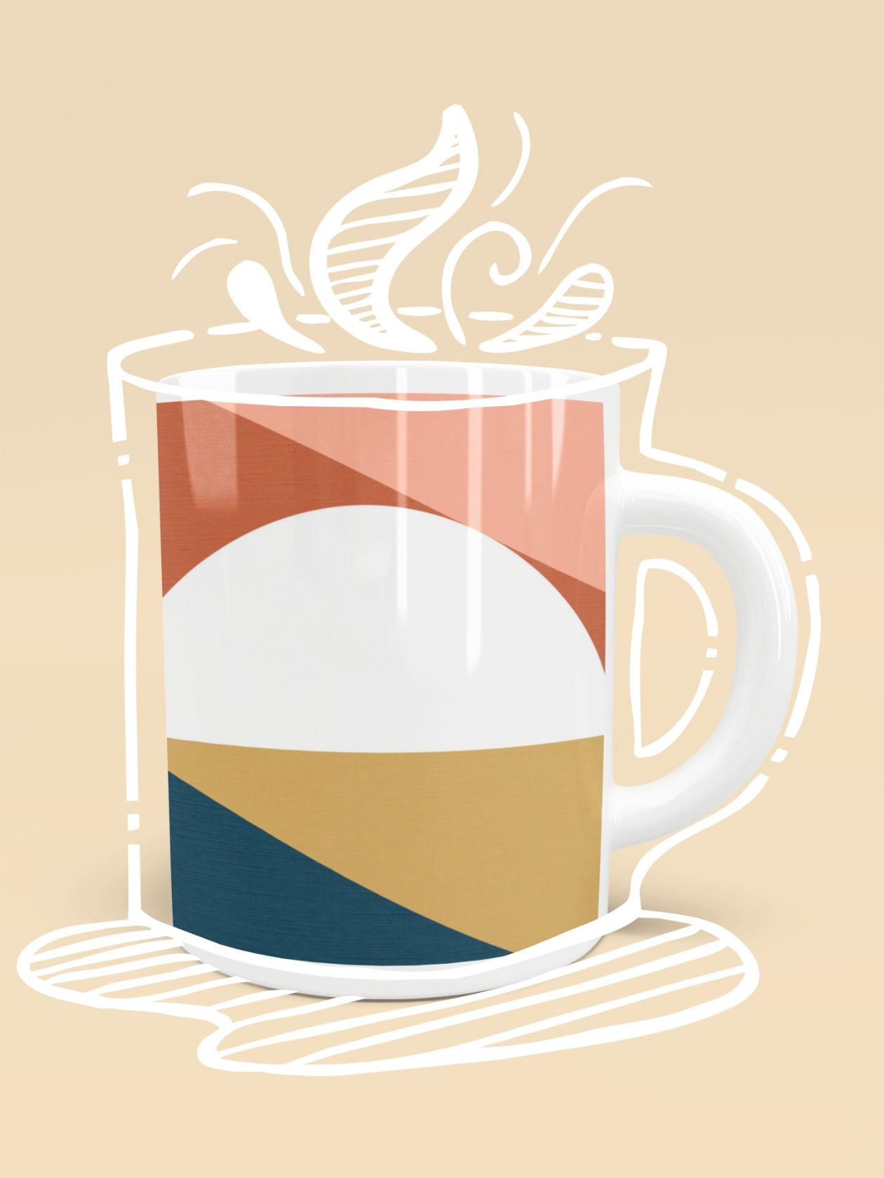 MID CENTURY MODERN SUNRISE Mug