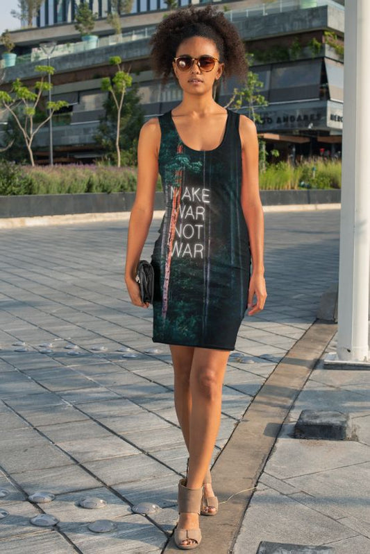 Make War not War Sublimation Cut & Sew Dress