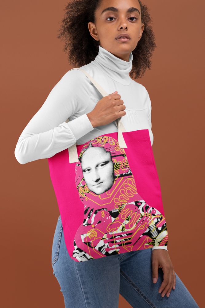 Mona Lisa Relaxing Tote Bag